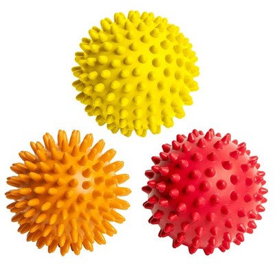 Spiky Massage Balls for Feet, Back, Hands, Muscles - Firm, Medium and Soft Sp...