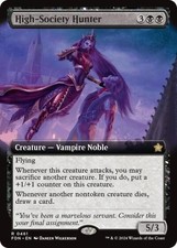 High-Society Hunter (Extended Art) - Light Play MTG Foundations