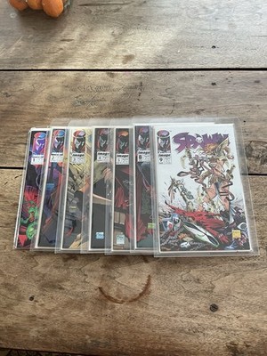 Spawn #1 - #5.  #8, #9.  1990s Image.  Todd McFarland High Grade
