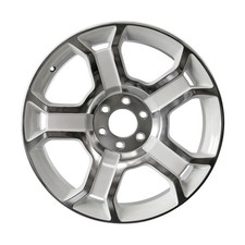 03750 Reconditioned 22X9 Alloy Wheel Rim White Painted with Polished
