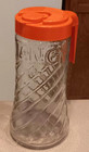 UNUSED NOS Vintage TANG orange drink PITCHER Swirl Glass Raised Lettering — photo 1