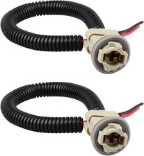 LED License Plate Light Socket with Wiring Harness Compatible with F150 F250 F35