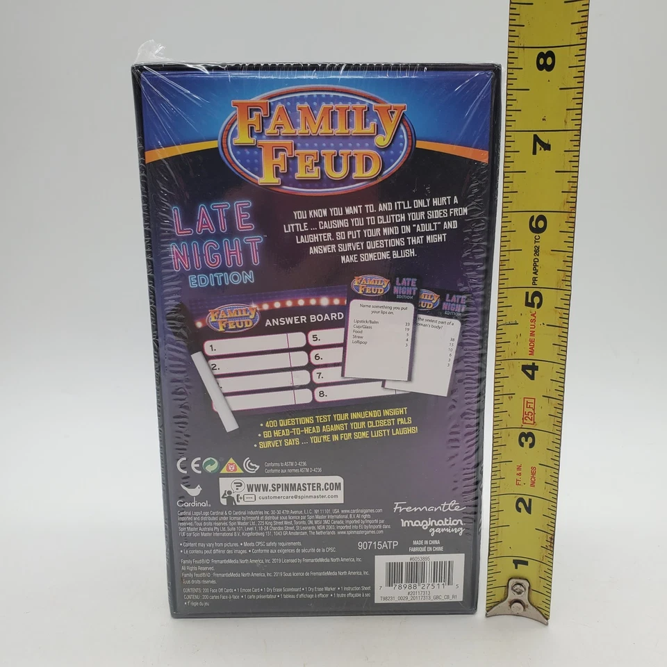 Family Feud Late Night Edition Adult Teen Game NEW SEALED - Image 3 of 4