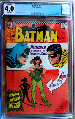 BATMAN #181 CGC 4.0 C OW 1966 Anderson & Infantino key 1st POISON IVY