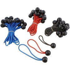 ABN Bungee Cords with Balls - 60pk Assorted Size and Color Tarp Tie Downs
