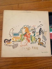 CROSBY STILLS NASH AND YOUNG SO FAR EX LP ORIG. 1974 ATLANTIC FREE SHIP CROSBY STILLS NASH AND YOUNG SO FAR EX LP ORIG. 1974 ATLANTIC FREE SHIP