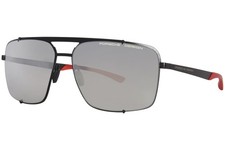 Porsche Design P8919-A Sunglasses Men's Black/Red/Mercury/Silver Mirror 63mm