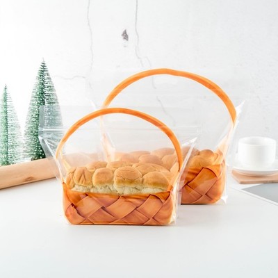 50x Large 7.9 Inch Clear Bread Bags Zipper Plastic Loaf Packaging Homemade