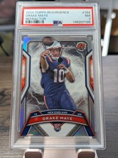 2024 Topps Resurgence Drake Maye RC Refractor PSA 7