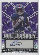 2021 Leaf Flash Photography Purple 4/50 Pooka Williams Jr #FP-PWJ Auto 17d8