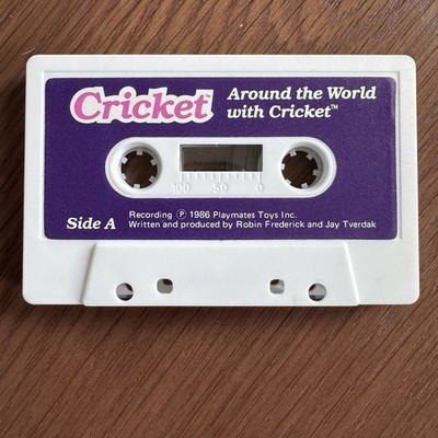 TALKING CRICKET DOLL AUDIO TAPE TITLED AROUND THE WORLD WITH CRICKET WORKS