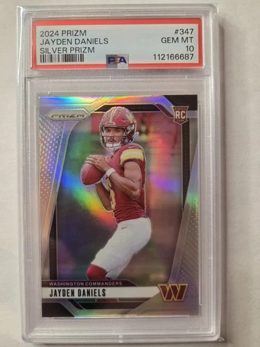 2024 Panini Prizm - Rookies Jayden Daniels #347 Silver Prizm (RC)