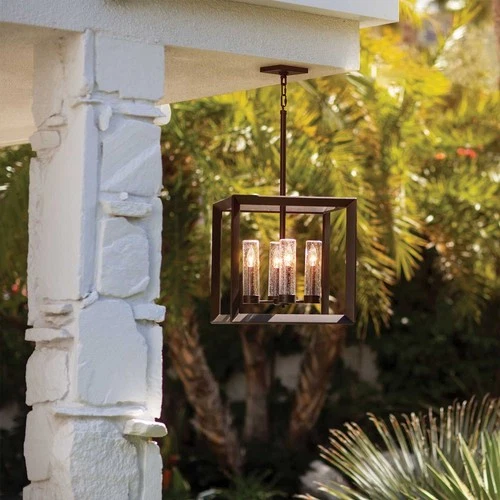 Hinkley Lighting - Rhodes - 4 Light Medium Outdoor Hanging Lantern in - Picture 3 of 4