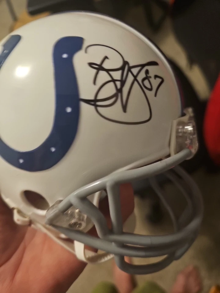 雷吉·米勒·里德尔印第安纳波利斯小马队迷你头盔签名 #87 — 第 2/4 张图片