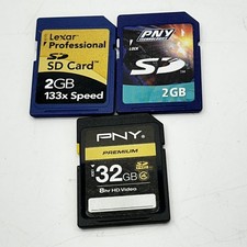 Lexar PNY SD SDHC Memory Card Lot 2GB 32GB Digital Camera Storage