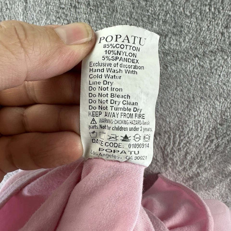 Popatu Tutu Dress Girls M Pink Sleeveless - Image 4 of 4