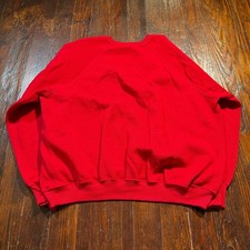 Lee Sweatshirt Mens 3X Red Vintage Made in USA Midweight Raglan Pullover