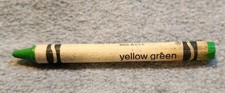 Yellow Green Crayola Crayon Unused Binney Smith Unused