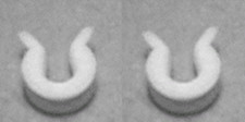 1963-1982 Corvette Parking Brake Cable Guide White Plastic 10 Sold As Pair 1963-1982 Corvette Parking Brake Cable Guide White Plastic 10 Sold As Pair