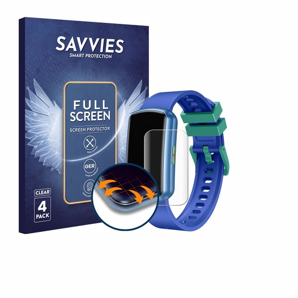 "4X Displayschutz Full-Screen FüR Cantaos Kids Smartwatch 1.47\""-image