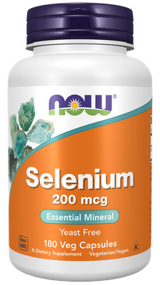 NOW Foods, Selenium, 200 mcg, 180 Vegeterian Capsules
