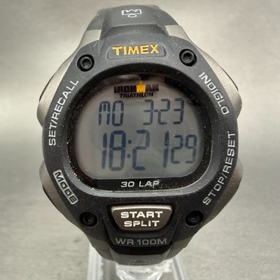 Timex Ironman Triathlon Watch Men 38mm Digital Gray Alarm Chrono