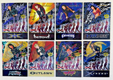 XFL FOOTBALL TABLETOP (Artbox 2001) Complete CHEERLEADERS Chase Card Set R1-R8