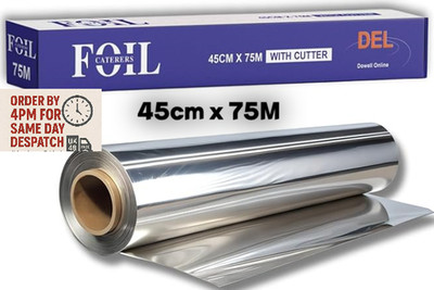 Aluminium Küche Schwerlast Gastronomie Folie für Lebensmittel Verpackung (450 mm, 300 mm)