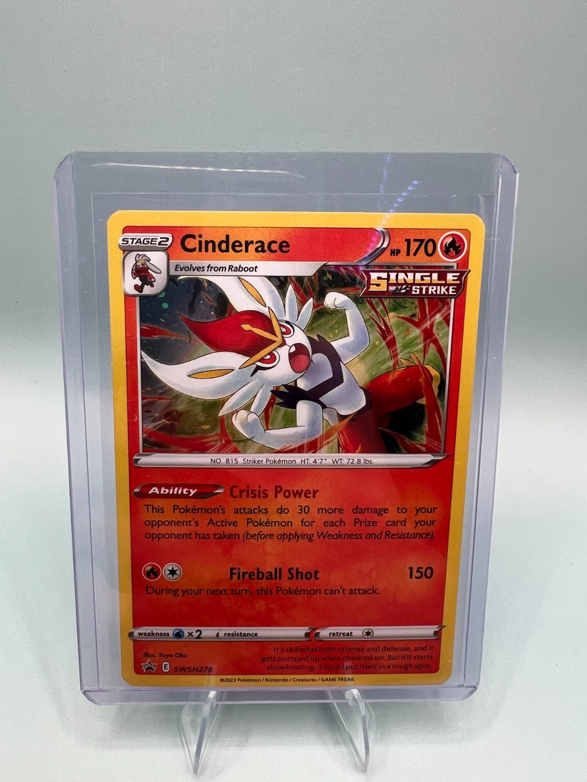 Pokemon - CINDERACE - BLACK STAR PROMO - SWSH278 - BLACK STAR - NM/M