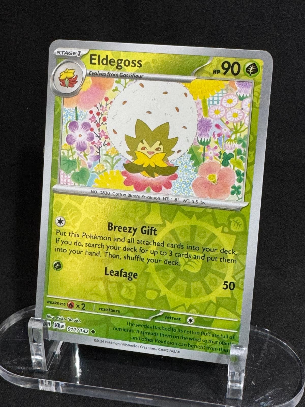 Eldegoss 11/142 Uncommon Stellar Crown Pokemon Reverse Holo Near Mint