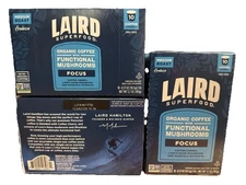 NEW LAIRD Superfood Focused Energy Coffee 30 pods Med.Roast Functional Mushrooms