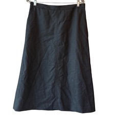 Pendleton Black Virgin Wool A Line Midi Skirt Size 10 Made In USA New With Tags