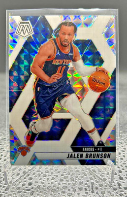 2024-25 Panini Mosaic Choice Jalen Brunson White Prizm #176 New York Knicks /35