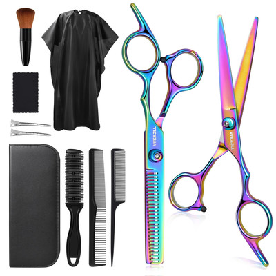 Hair Cutting Scissors Kits,11Pcs Professional Haircut Scissors Kit with Comb,...