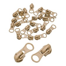 20pcs Zipper Sliders 5 Zipper Repair Replacement with Zip Pull Khaki 