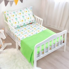 Moonsea Toddler Sheet Set Dinosaur, Crib Bedding, Breathable, Silky Soft