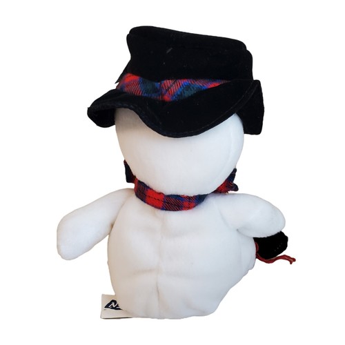 Vtg '96 Plush 7" Beanie Snowman Toy Hat Ice Skates Snowden Target Commonwealth - Picture 3 of 6
