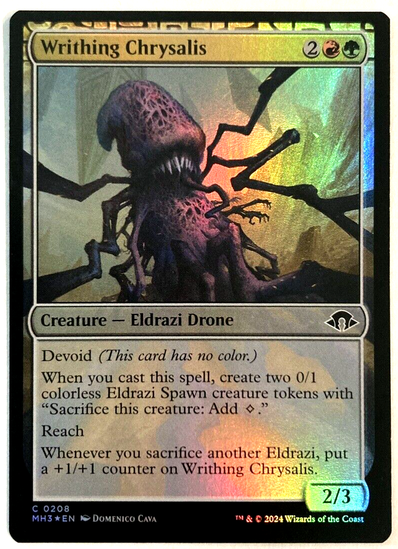 MTG Writhing Chrysalis FOIL Modern Horizons 3 0208 NM | eBay