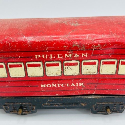 Vintage Marx Toys Montclair Pullman Passenger Train Car Red Tin - Picture 9 of 14
