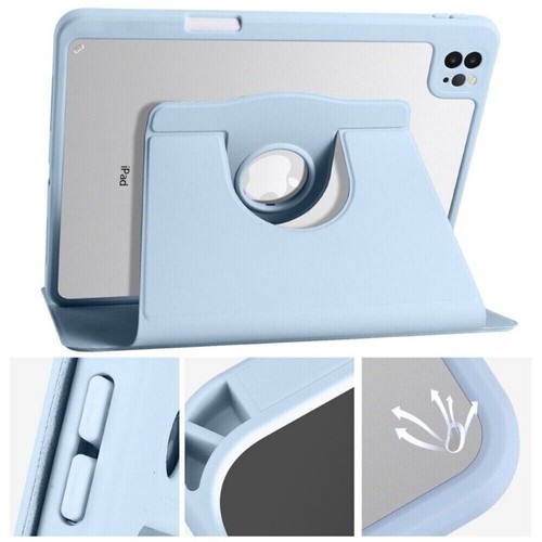Für iPad 10/9/8/7/6/5. Air Pro 11 12.9 13 2024 Drehbare Hülle Leder Smart Cover - Bild 45 von 81