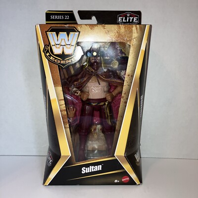 * MATTEL WWE ELITE COLLECTION LEGENDS SERIES 22 THE SULTAN Damaged BOX