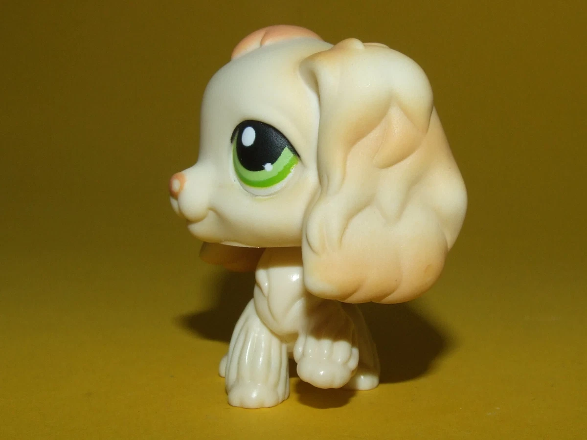 Rare Littlest Pet Shop LPS AUTHENTIC Yellow Cocker Spaniel Puppy
