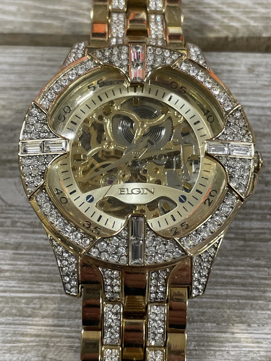 Elgin skeleton best sale watch