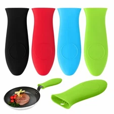 1/2X Potholder Cast Iron Hot Skillet Handle Cover Holder Silicone Pot Pan Sleeve