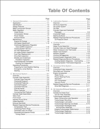 1992 GMC Chevy 6.5 L V8 Diesel Engine Shop Manual useful for 1992-2001 Service - Picture 2 of 4