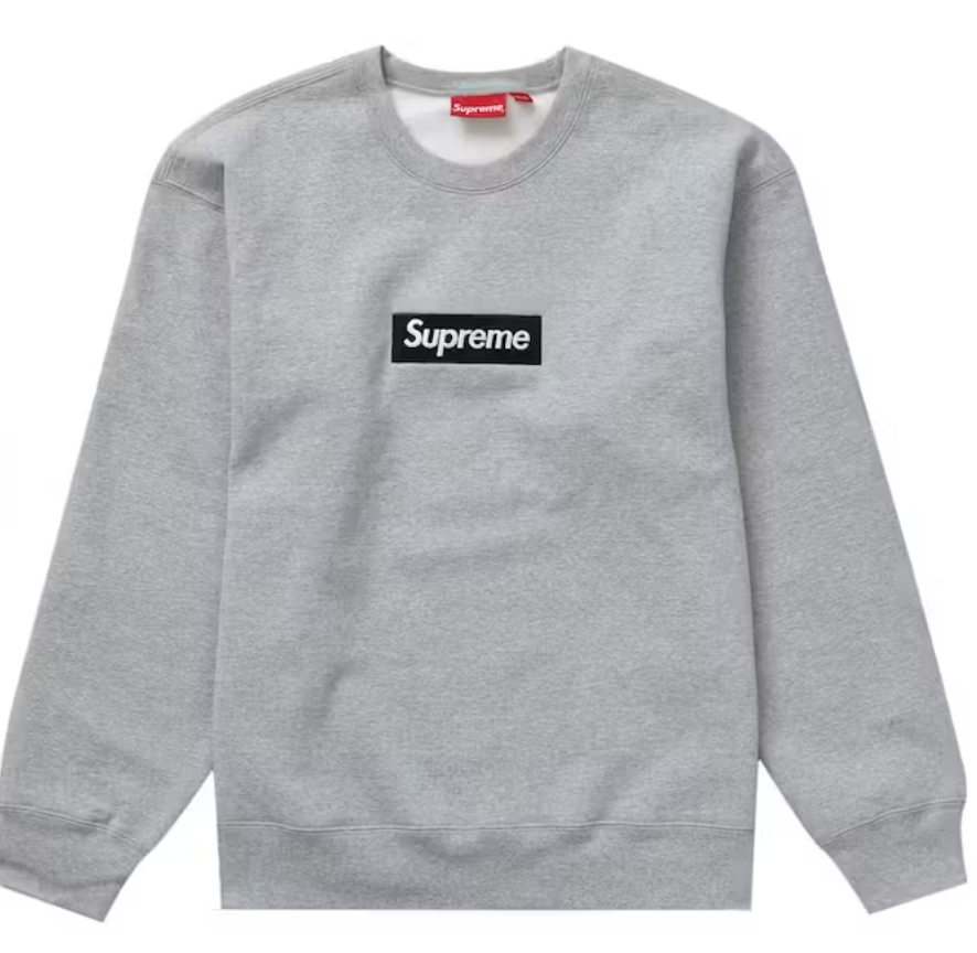 Supreme Box Logo Crewneck Heather Grey Size XLarge FW22 Supreme Box Logo Crewneck Heather Grey Size XLarge FW22