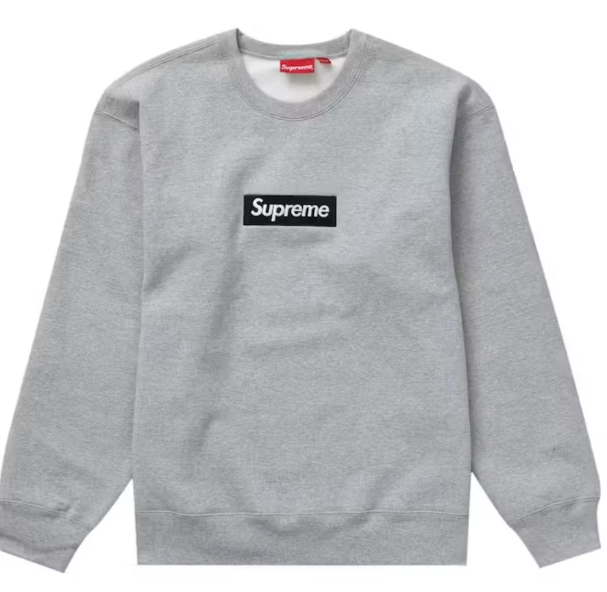 Supreme Box logo bruyère gris bruyère taille XLarge FW22 flambant neuf