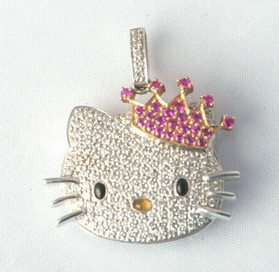 Hello kitty hotsell diamond pendant