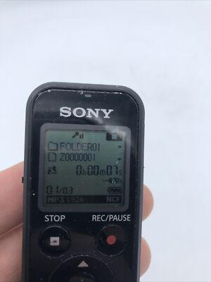 Sony Digital Voice Recorder ICD-PX440 Black MP3 Micro SD USB Slot