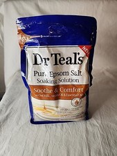 Dr Teal's Pure Epsom Salt, Soothe  Comfort with Oat Milk  Argan Oil, 3lbs